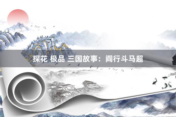 探花 极品 三国故事：阎行斗马超